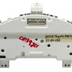 2006 TOYOTA HIGHLANDER INSTRUMENT CLUSTER