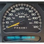 2005-2006 CHEVROLET SILVERADO DIESEL INSTRUMENT CLUSTER