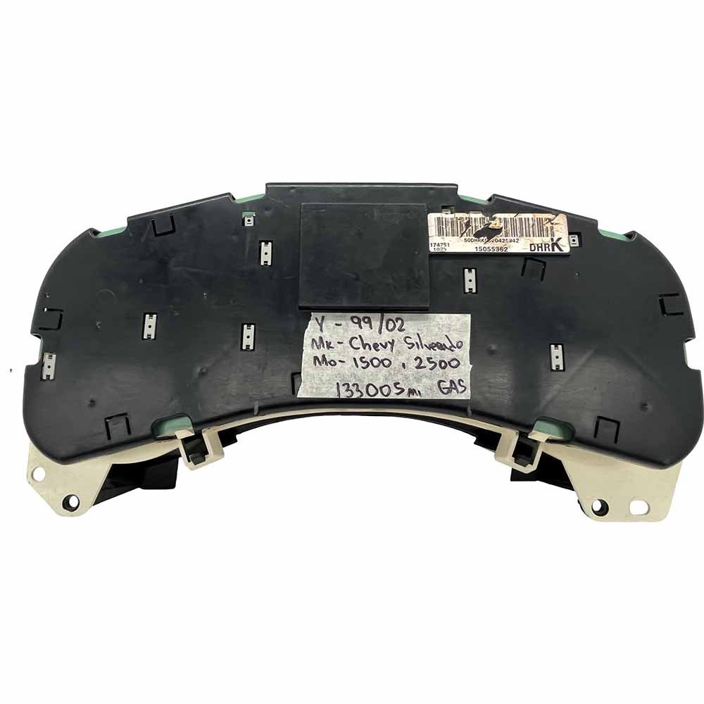 1999-2002 CHEVY SILVERADO USED INSTRUMENT CLUSTER PART# 15055362