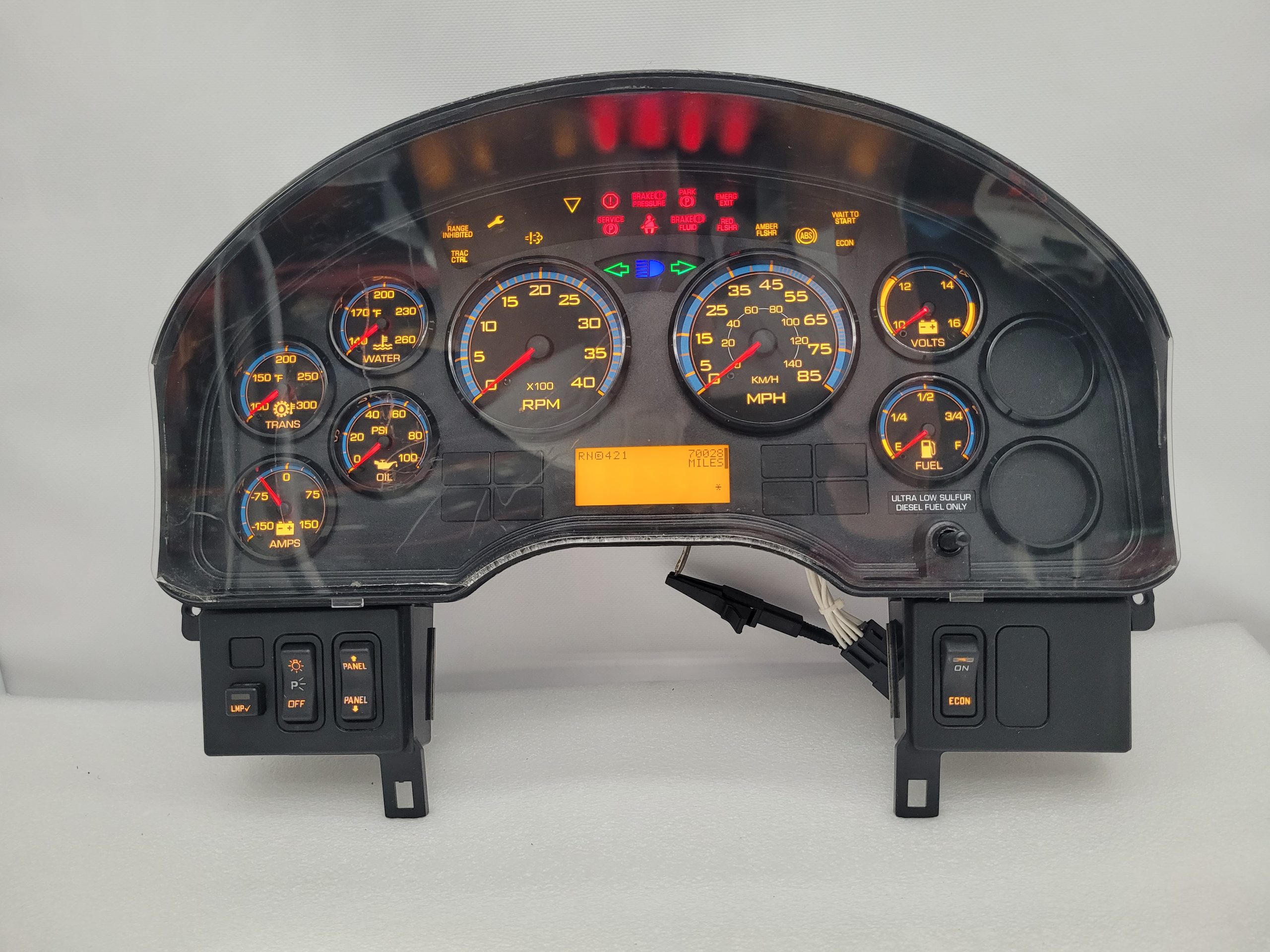 2007-2012 INTERNATIONAL 4300 USED INSTRUMENT CLUSTER PART #3803476F96 6J B1 6 front2010 2016 International 4300 Instrument Cluster scaled