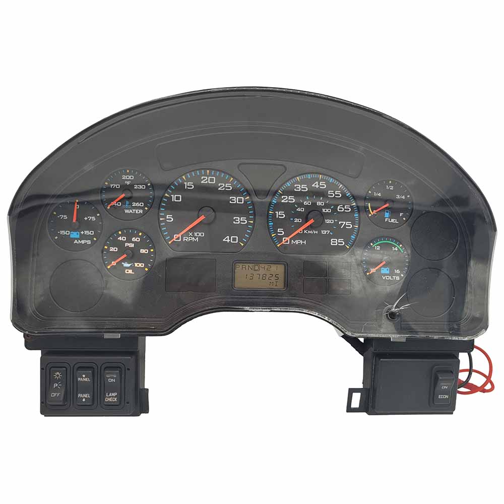 2005-2007 INTERNATIONAL 4300 USED INSTRUMENT CLUSTER PART #3581055C95 6J B10 69 front2005 2007 INTERNATIONAL 4300 Instrument Cluster
