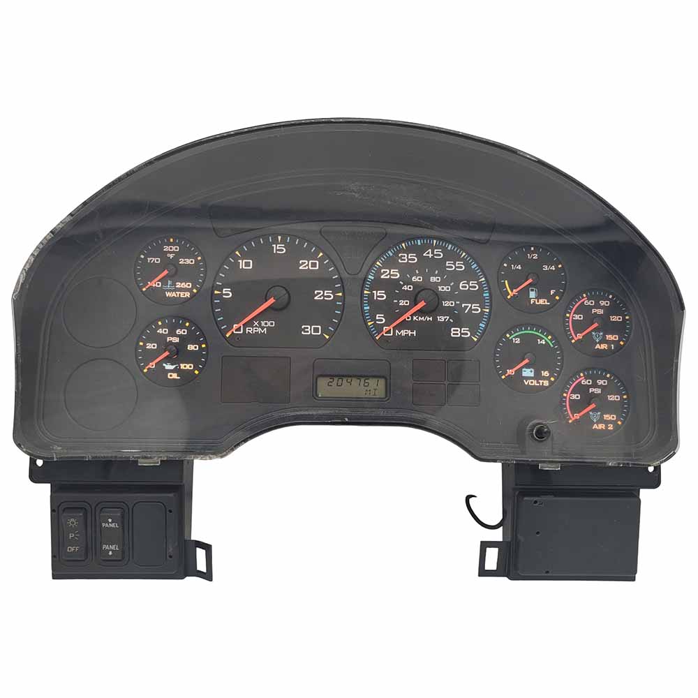 2005-2007 INTERNATIONAL 4300 USED INSTRUMENT CLUSTER PART #3554439C93 6J B10 70 front2005 2007 INTERNATIONAL 4300 Instrument Cluster