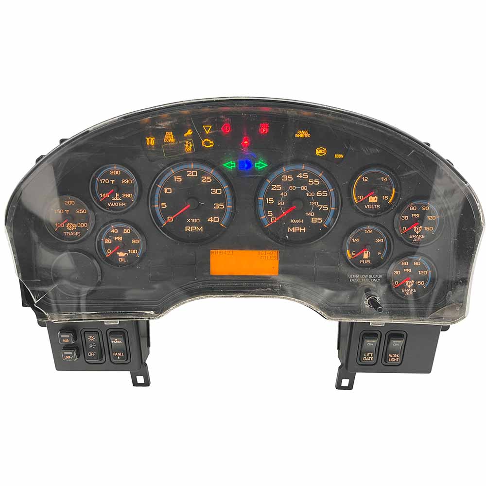 2010-2016 INTERNATIONAL DURASTAR 4300 USED INSTRUMENT CLUSTER PART #3868370C93 6J B10 71 front2010 2016 INTERNATIONAL DURASTAR 4300 Instrument Cluster
