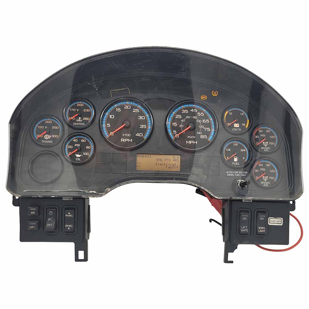 2010-2016 INTERNATIONAL NAVISTAR 4300 USED INSTRUMENT CLUSTER PART #3868370C91 6J B10 74 front2010 2016 INTERNATIONAL NAVISTAR 4300 Instrument Cluster