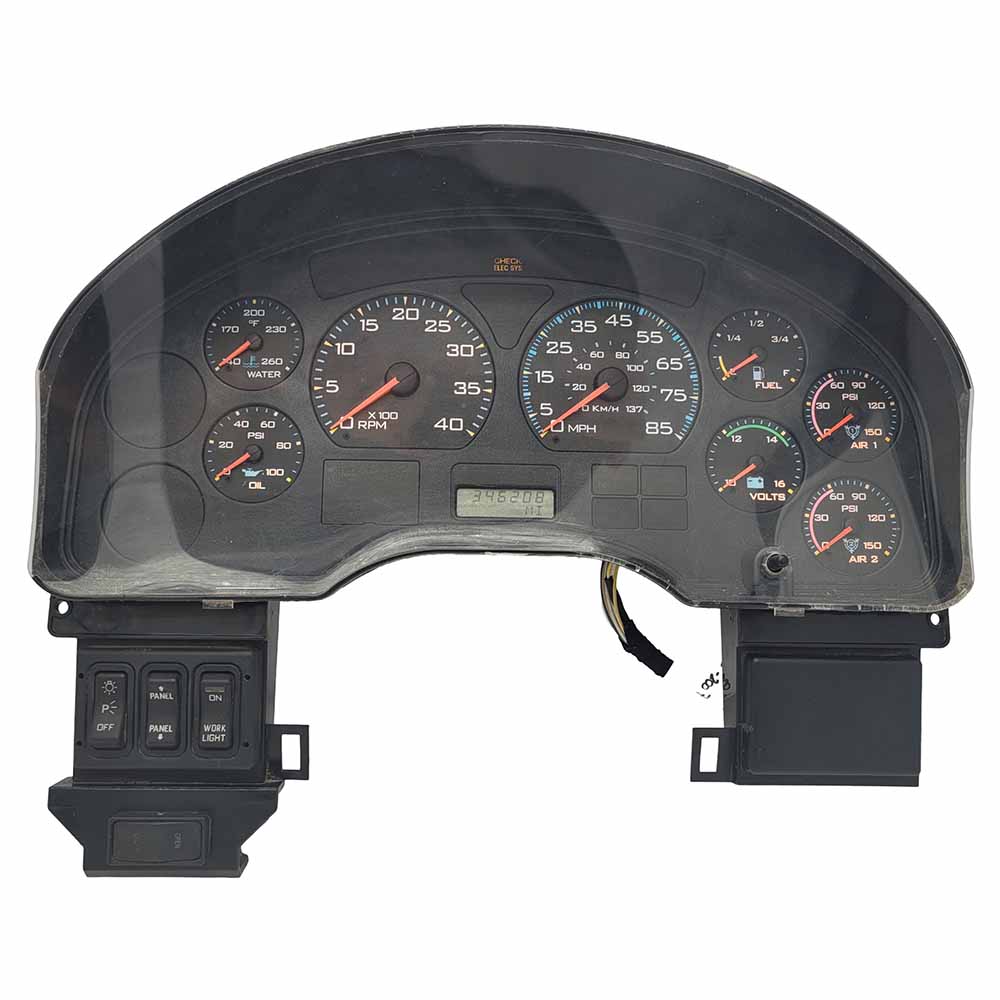 2005-2007 INTERNATIONAL 4300 USED INSTRUMENT CLUSTER PART #3576990C94 6J B11 75 front2005 2007 INTERNATIONAL 4300 Instrument Cluster