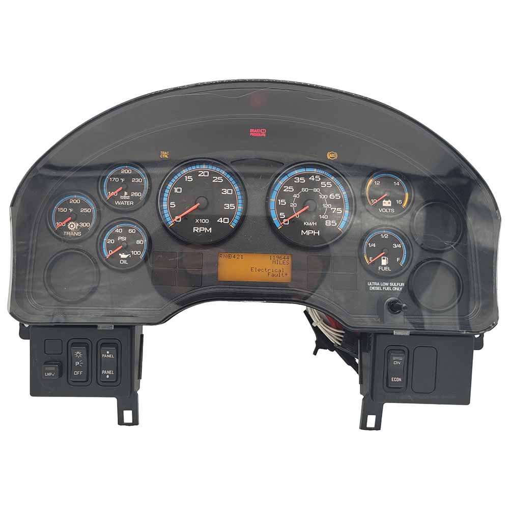 2010-2016 INTERNATIONAL PB105 USED INSTRUMENT CLUSTER PART #3803476F95 6J B11 81 front2010 2016 INTERNATIONAL PB105 Instrument Cluster
