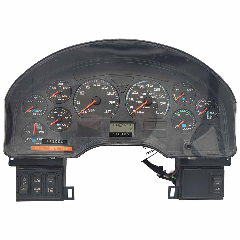 2005-2007 INTERNATIONAL NAVISTAR 4300 USED INSTRUMENT CLUSTER PART #3581055C95 6J B11 82 front2005 2007 INTERNATIONAL NAVISTAR 4300 Instrument Cluster