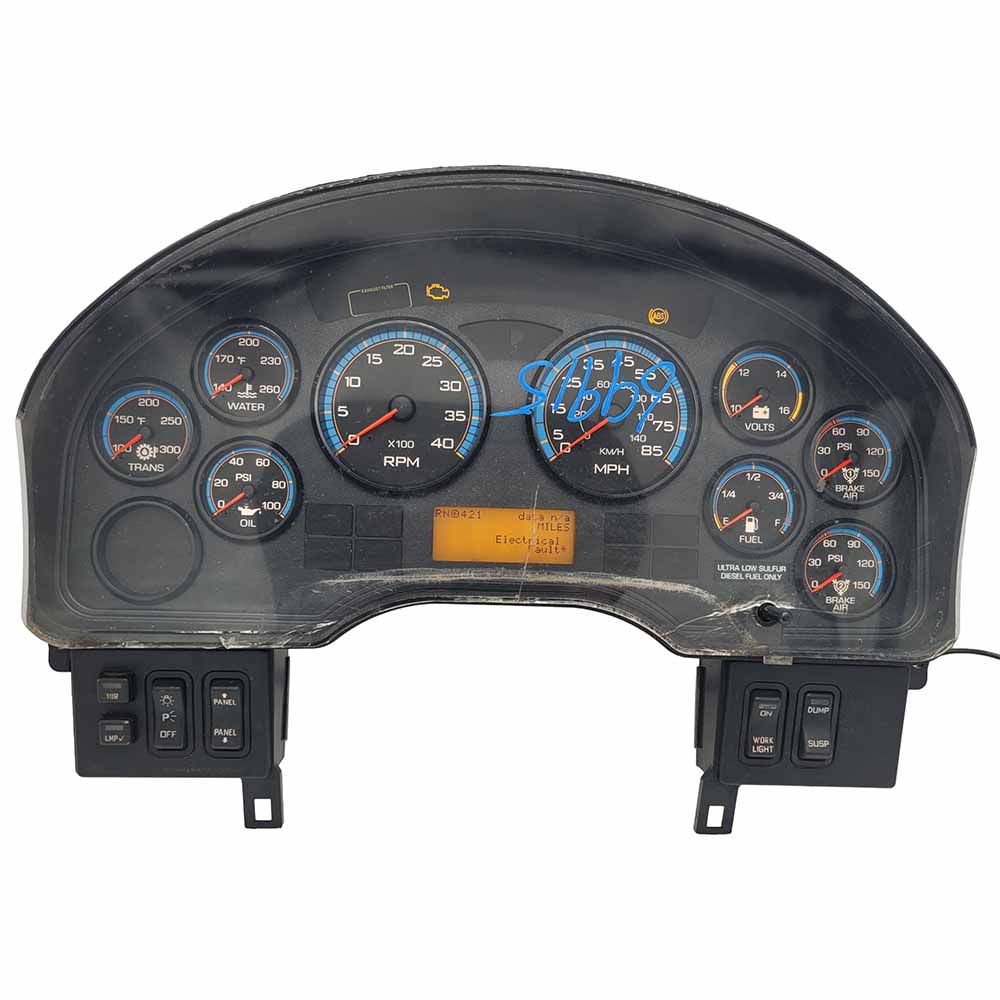 2010-2016 INTERNATIONAL NAVISTAR 4300 USED INSTRUMENT CLUSTER PART #3868370C91 6J B12 88 front2010 2016 INTERNATIONAL NAVISTAR 4300 Instrument Cluster