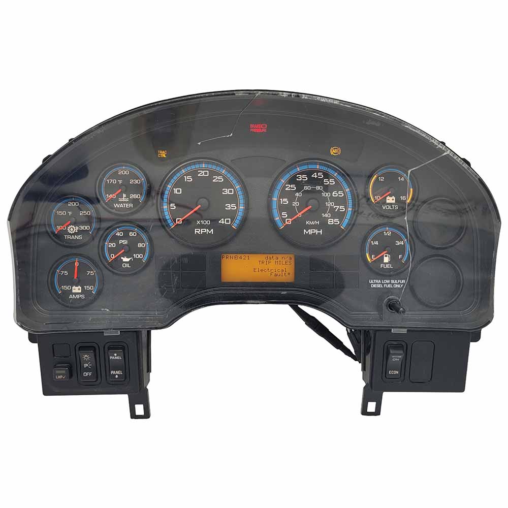 2008-2010 INTERNATIONAL PB105 USED INSTRUMENT CLUSTER PART #3803476F93 6J B12 91 front2008 2010 INTERNATIONAL PB105 Instrument Cluster
