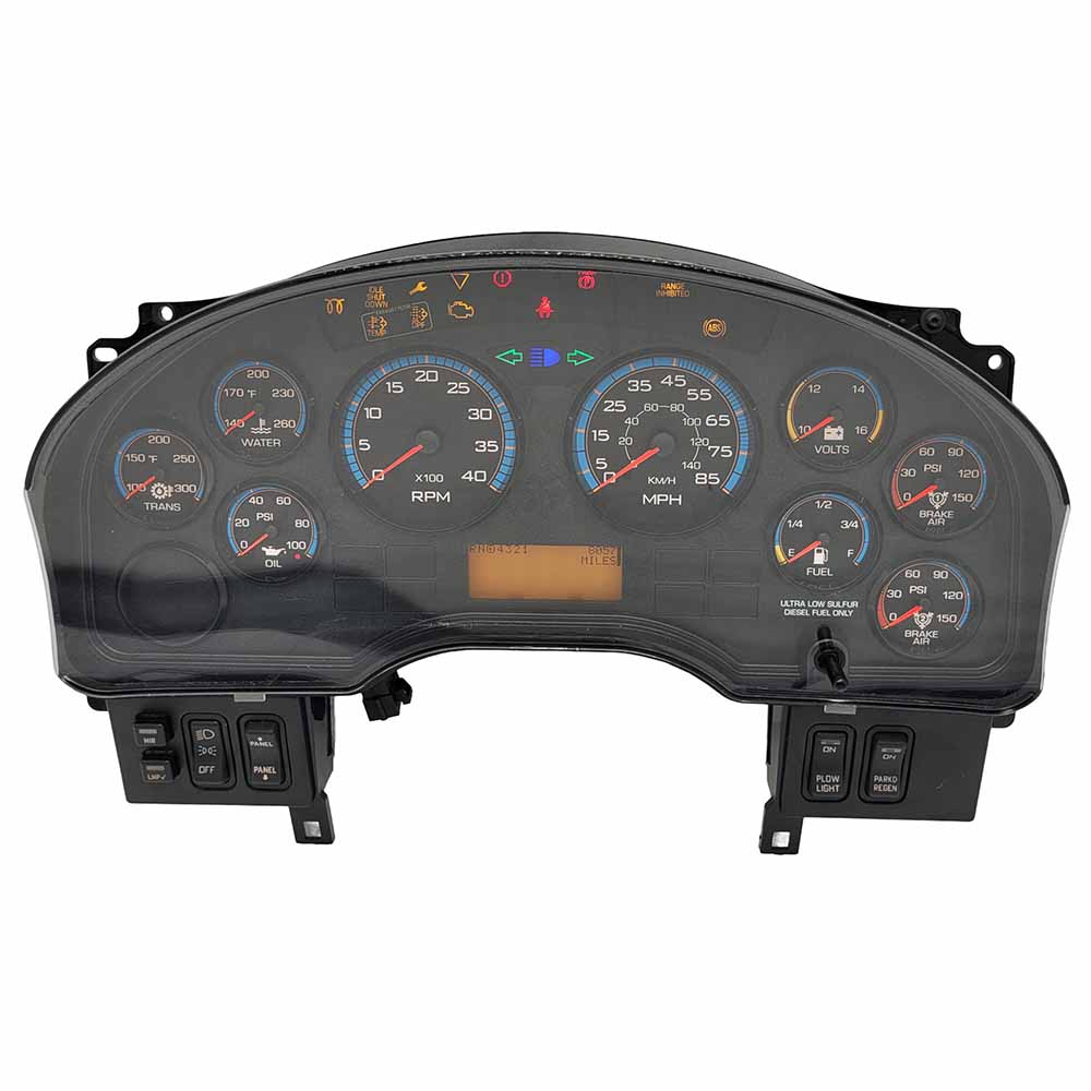 2014-2019 INTERNATIONAL 4400 USED INSTRUMENT CLUSTER PART #3868370C97 6J B15 112 front2014 2019 INTERNATIONAL 4400 Instrument Cluster