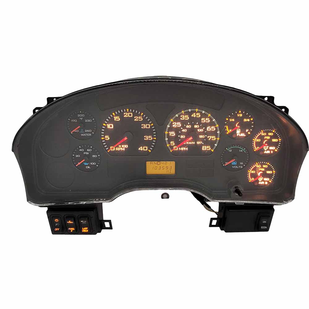 2009 INTERNATIONAL 4300 USED INSTRUMENT CLUSTER PART #3581055C95 6J B16 124 front2009 INTERNATIONAL 4300 Instrument Cluster