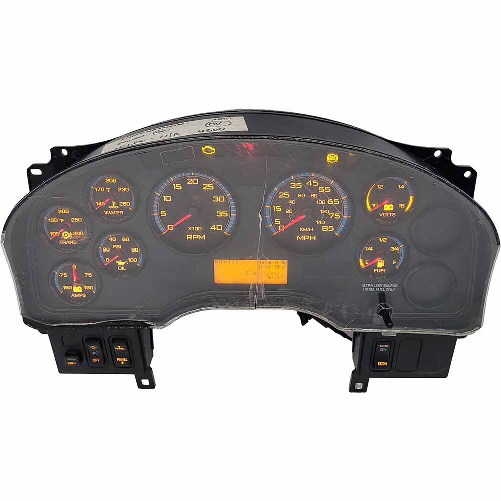 2010 INTERNATIONAL 4300 USED INSTRUMENT CLUSTER PART #3868859C91 6J B17 126 front2010 INTERNATIONAL 4300 Instrument Cluster