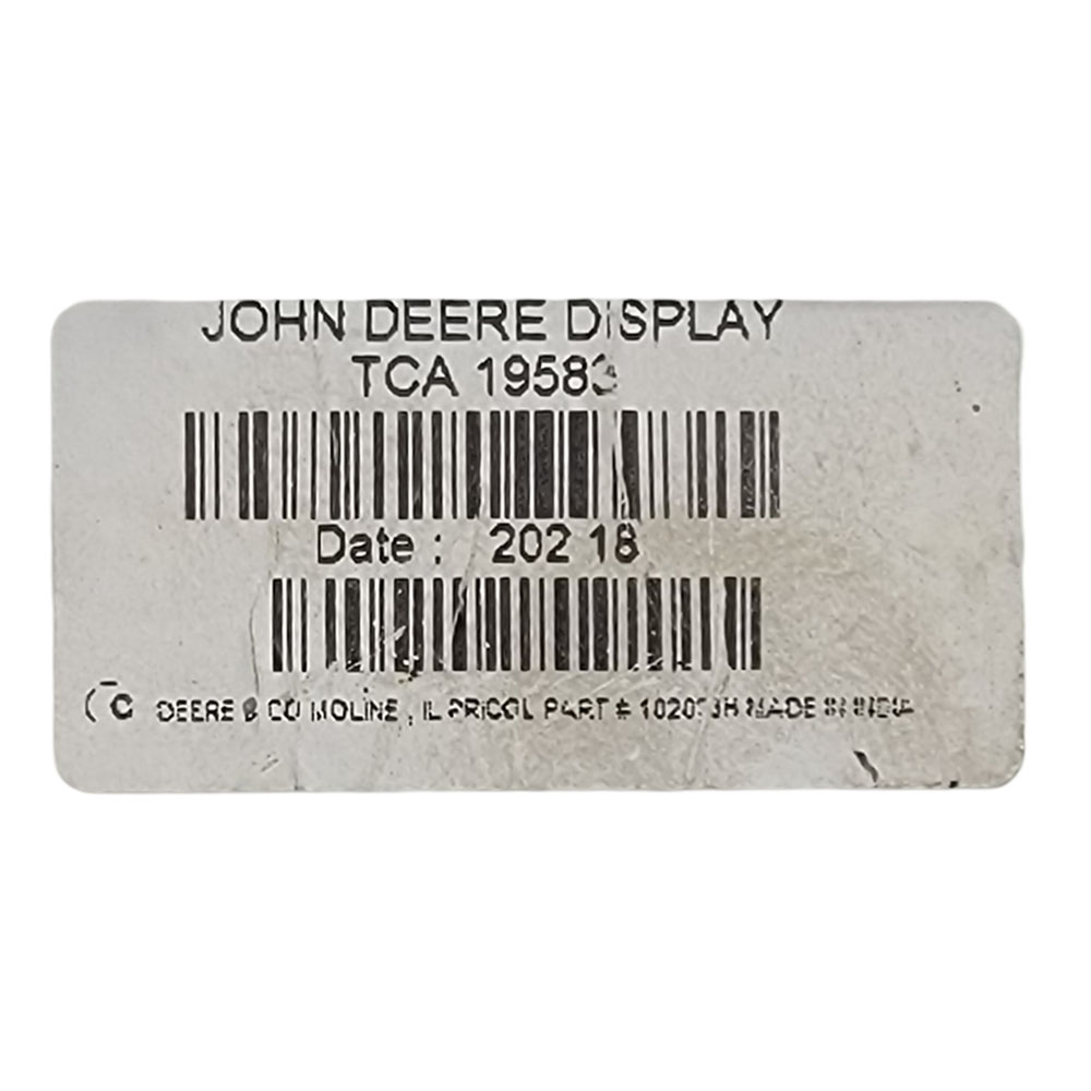 JOHN DEERE  USED INSTRUMENT CLUSTER PART# TCA19583