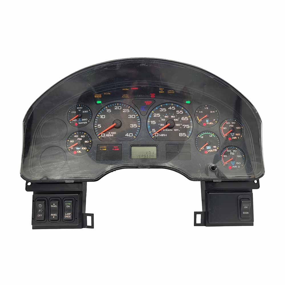 2005-2009 INTERNATIONAL 4300 USED INSTRUMENT CLUSTER PART #3581055C95 6J B19 149 front2005 2007 INTERNATIONAL 4300 Instrument Cluster