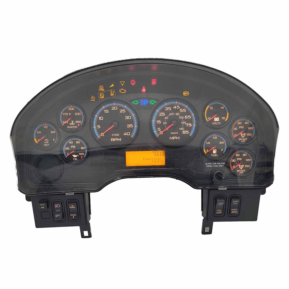 2014-2015 INTERNATIONAL 4400 USED INSTRUMENT CLUSTER PART #3868370C98 6J B2 10 front2014 2015 International 4400 Instrument Cluster