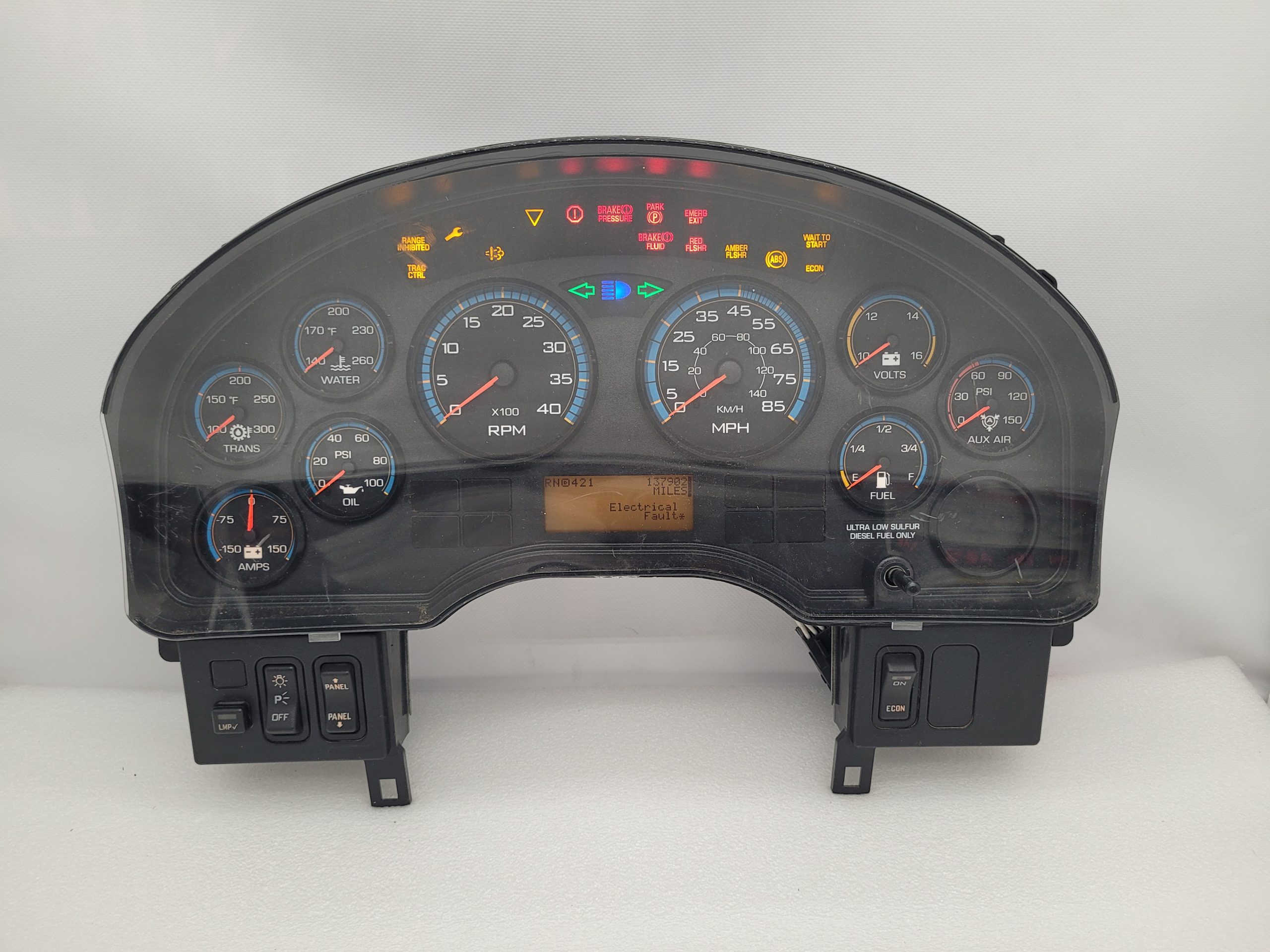 2007-2012 INTERNATIONAL 4300 USED INSTRUMENT CLUSTER PART #3803476F94 6J B2 7 front2010 2016 International 4300 Instrument Cluster scaled