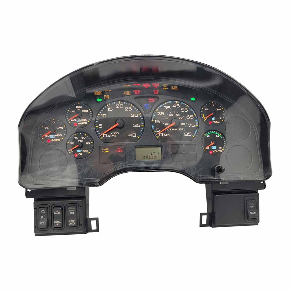 2005-2009 INTERNATIONAL 4300 USED INSTRUMENT CLUSTER PART #3581055C95 6J B23 181 front2005 2009 INTERNATIONAL 4300 Instrument Cluster