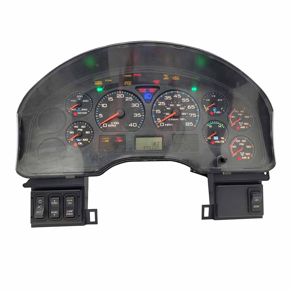 2005-2009 INTERNATIONAL 4300 USED INSTRUMENT CLUSTER PART #3581055C95 6J B24 182 front2005 2009 INTERNATIONAL 4300 Instrument Cluster