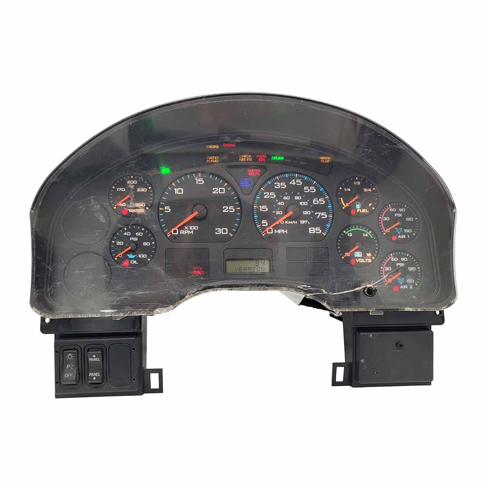 2003 INTERNATIONAL 4300 USED INSTRUMENT CLUSTER PART #3554439C93 6J B24 183 front2003 INTERNATIONAL 4300 Instrument Cluster