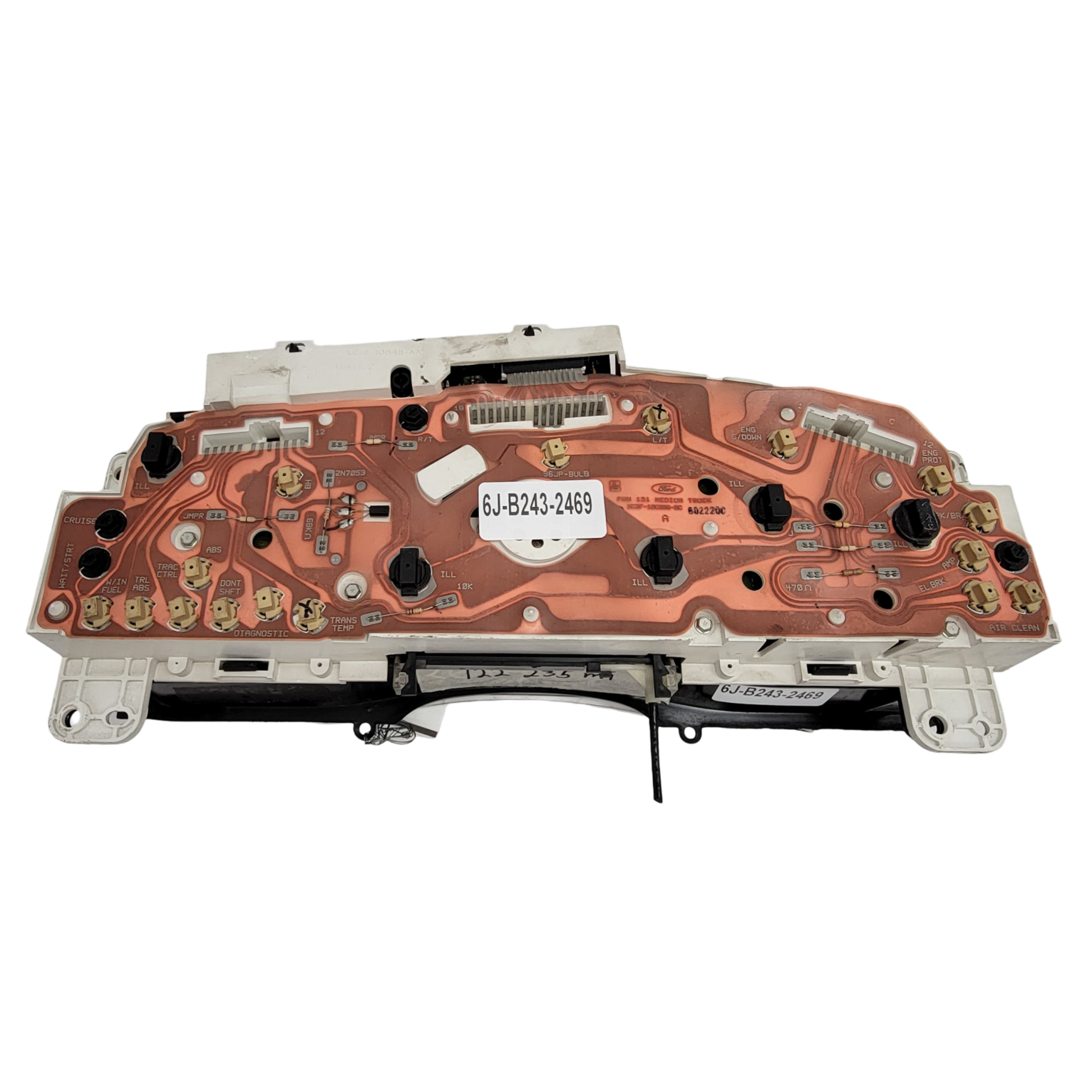 2000 FORD  F650/ VARIOS FORD MODEL USED INSTRUMENT CLUSTER PART #XC3F-10848-AA