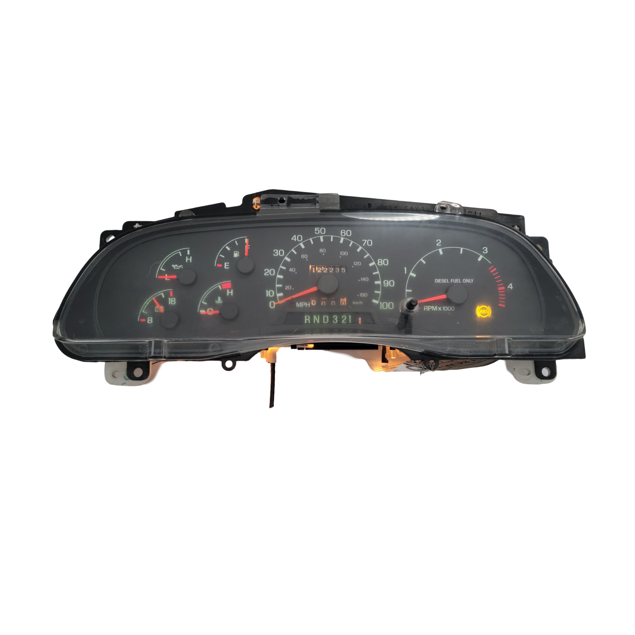 2000 FORD F650/ VARIOS FORD MODEL USED INSTRUMENT CLUSTER PART #XC3F-10848-AA 6J B243 2469 front2007 Ford F150 VARIOUS FORD MODEL Instrument Cluster scaled