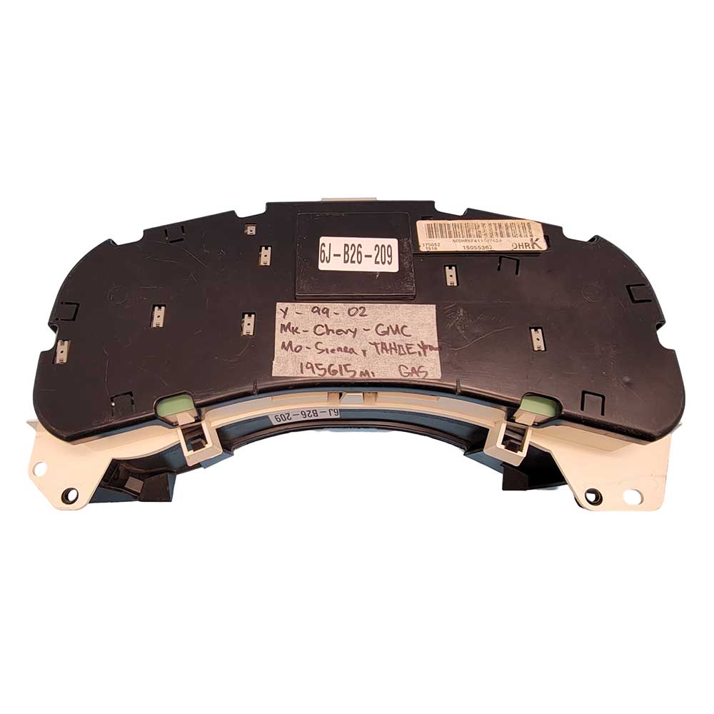 1999-2002 CHEVY SILVERADO SIERRA USED INSTRUMENT CLUSTER PART #15055362