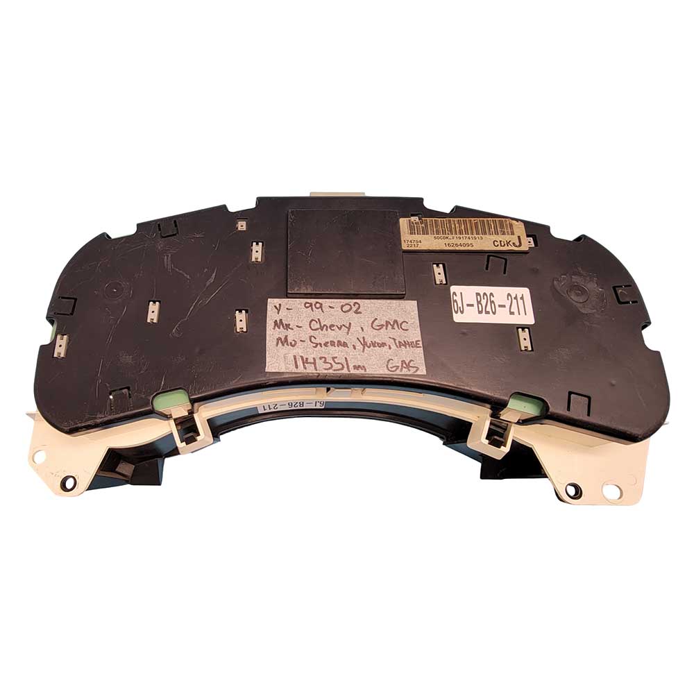 1999-2002 CHEVY SILVERADO SIERRA USED INSTRUMENT CLUSTER PART #16264095