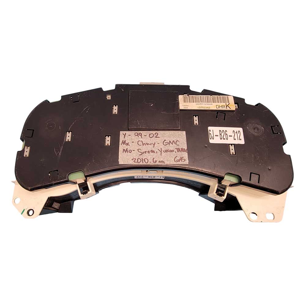 1999-2002 CHEVY SILVERADO SIERRA USED INSTRUMENT CLUSTER PART #15055362