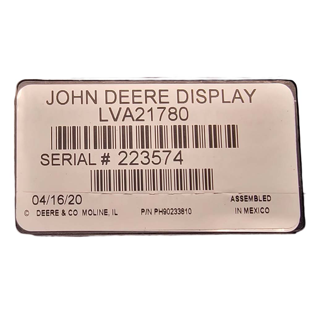 2016 JOHN DEERE 1023E/1025R/1026R/2025R USED INSTRUMENT CLUSTER PART# LVA21780