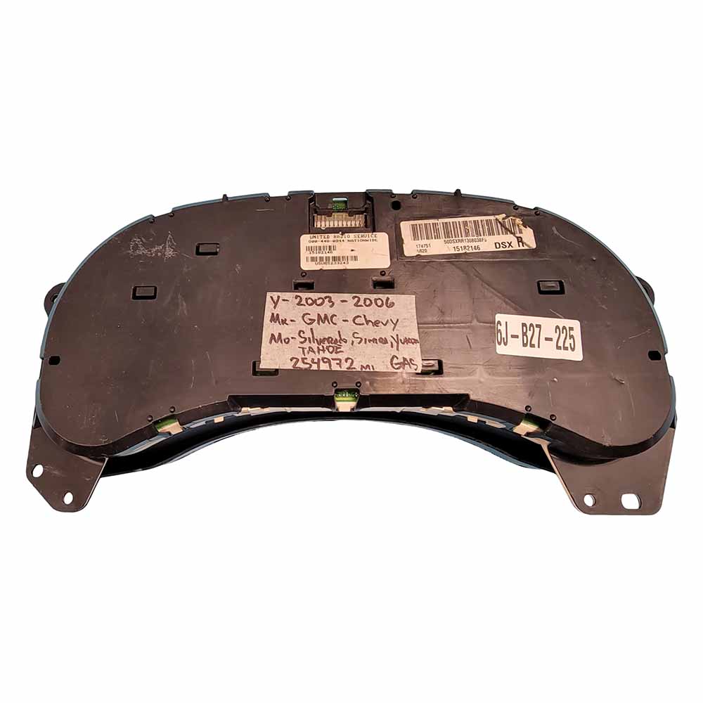 2002-2006 CHEVY ENVOY  USED INSTRUMENT CLUSTER PART #15140617