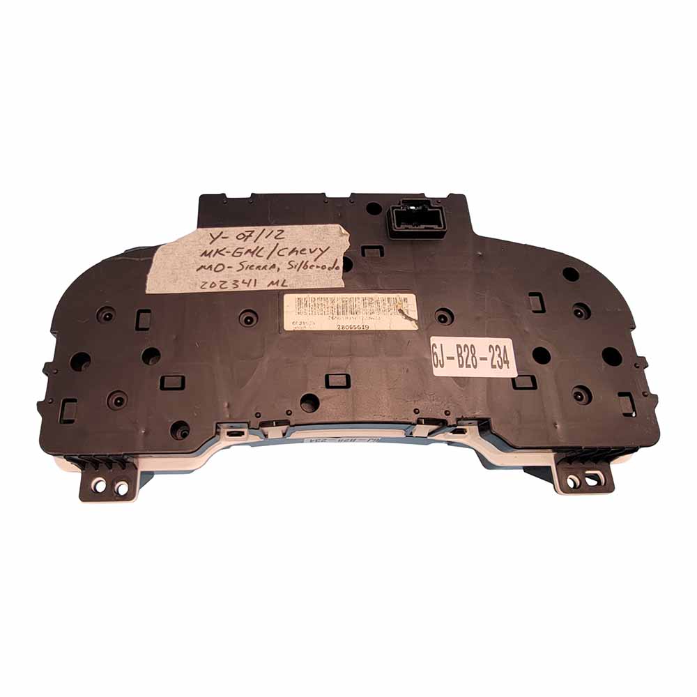 2007-2012 CHEVY SILVERADO SIERRA USED INSTRUMENT CLUSTER PART #28065619