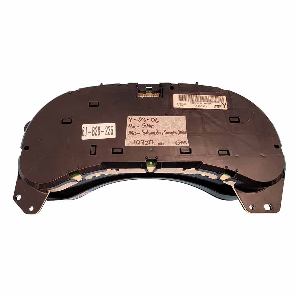 2003-2006 CHEVY SILVERADO SIERRA USED INSTRUMENT CLUSTER PART #15190826