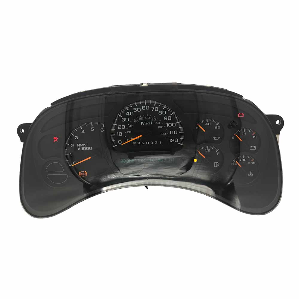 2006-2007 CHEVY SILVERADO USED INSTRUMENT CLUSTER PART #15105687 6J B29 247 front2006 2007 CHEVY SILVERADO Instrument Cluster