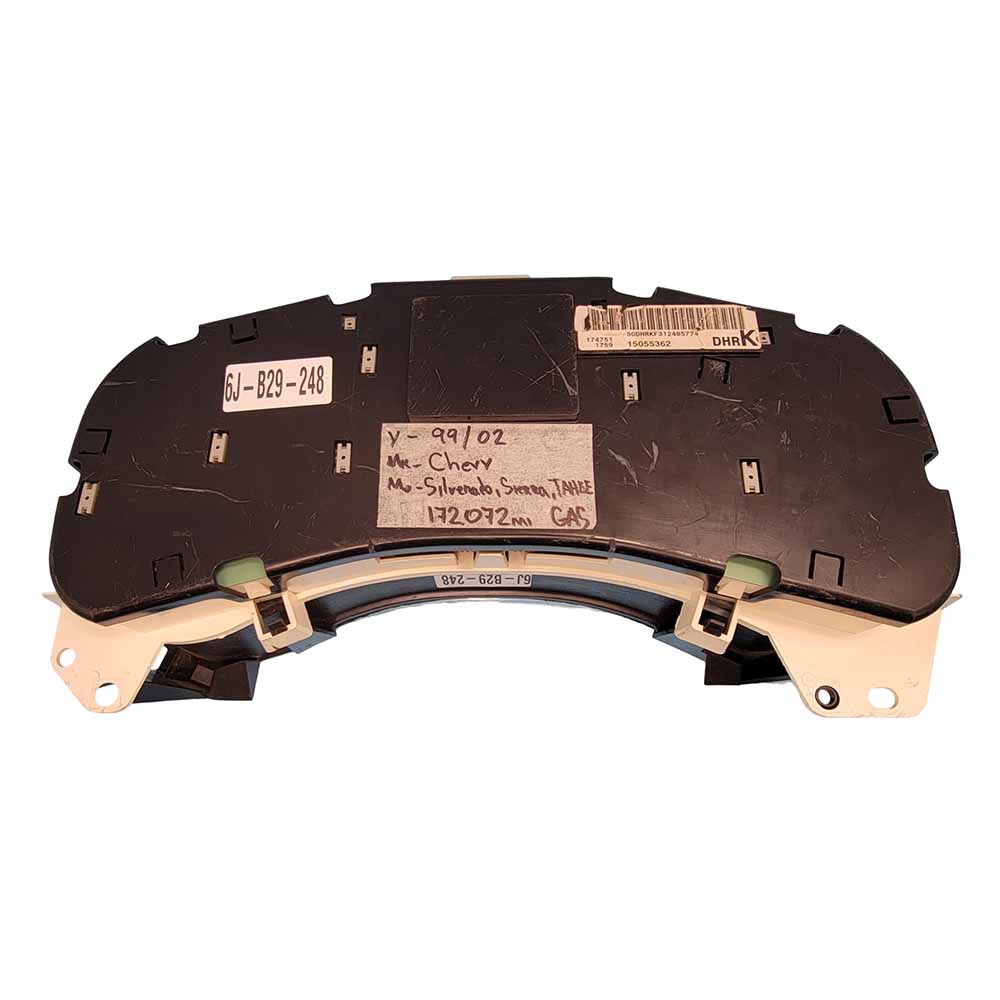 1999-2002 CHEVY SILVERADO USED INSTRUMENT CLUSTER PART #15055362