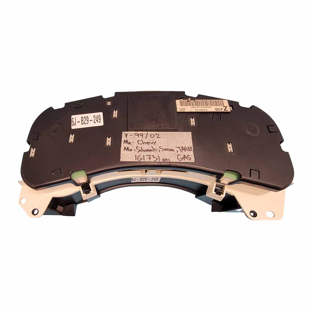 1999-2002 CHEVY SILVERADO USED INSTRUMENT CLUSTER PART #15758075