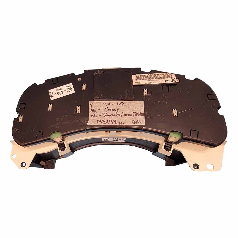 1999-2002 CHEVY SILVERADO USED INSTRUMENT CLUSTER PART #15055362