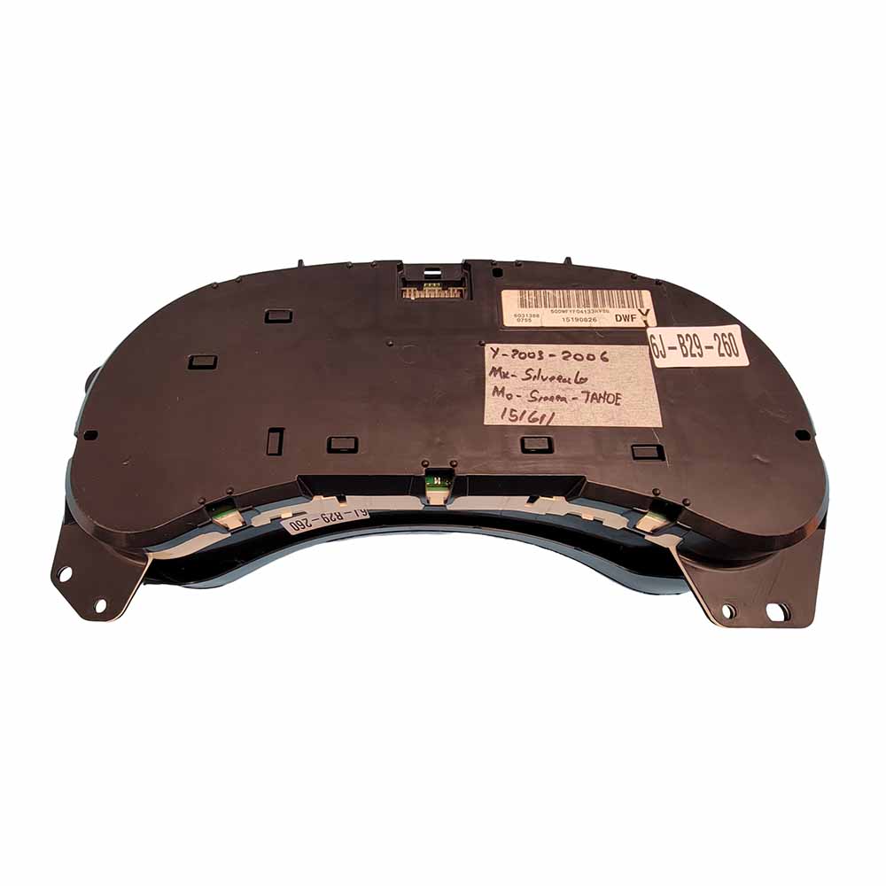 2003-2006 CHEVY SILVERADO USED INSTRUMENT CLUSTER PART #15190826