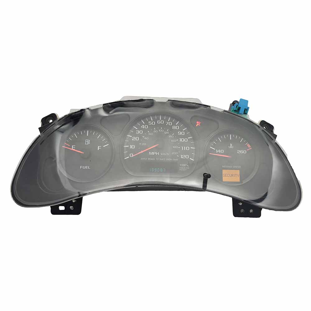 2000 CHEVY IMPALA USED INSTRUMENT CLUSTER PART #10306205 6J B30 261 front2000 CHEVY IMPALA Instrument Cluster