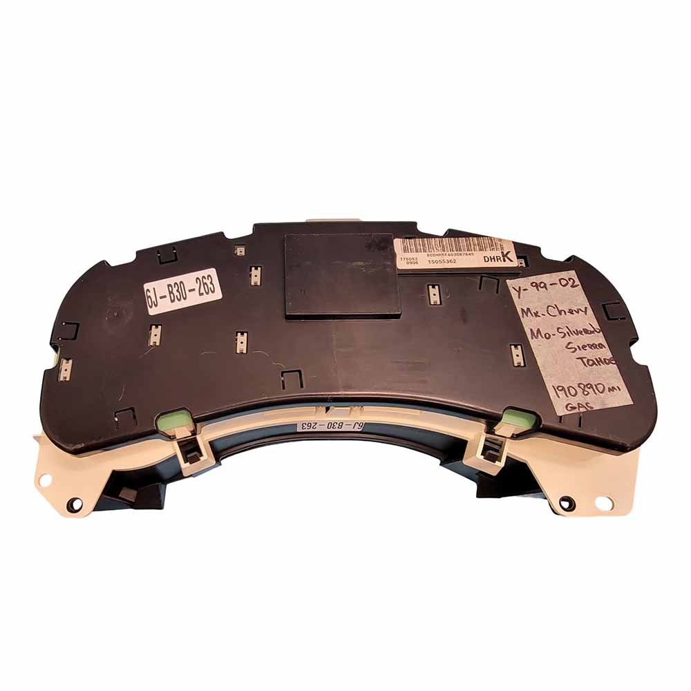 1999-2002 CHEVY SILVERADO USED INSTRUMENT CLUSTER PART #15055362