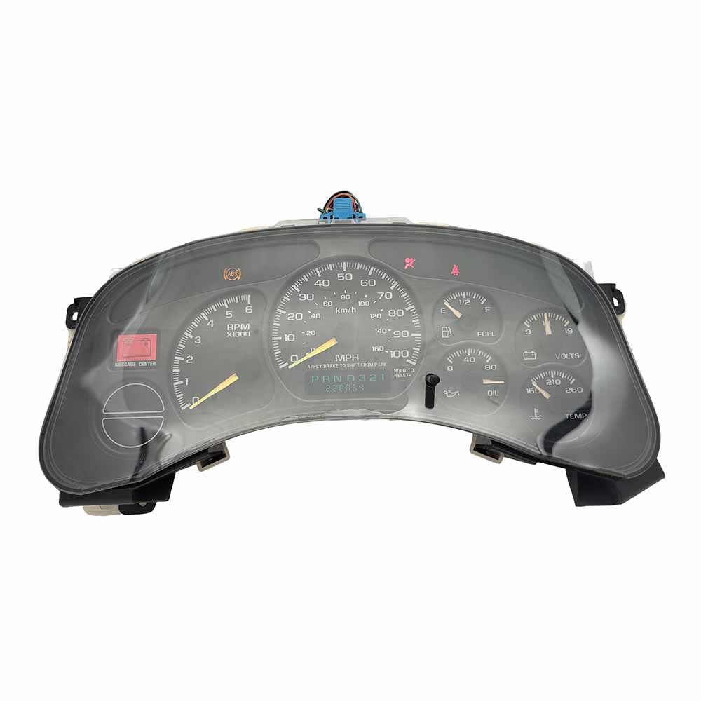 2005 CHEVY SILVERADO USED INSTRUMENT CLUSTER PART #15190826 6J B30 265 front2005 CHEVY SILVERADO Instrument Cluster