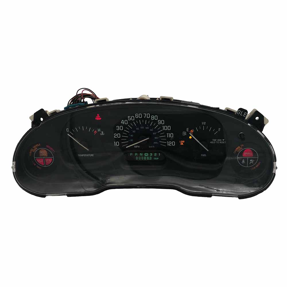 1999-2005 BUICK CENTURY USED INSTRUMENT CLUSTER PART #O9382854 6J B31 279 front1999 2005 BUICK CENTURY Instrument Cluster