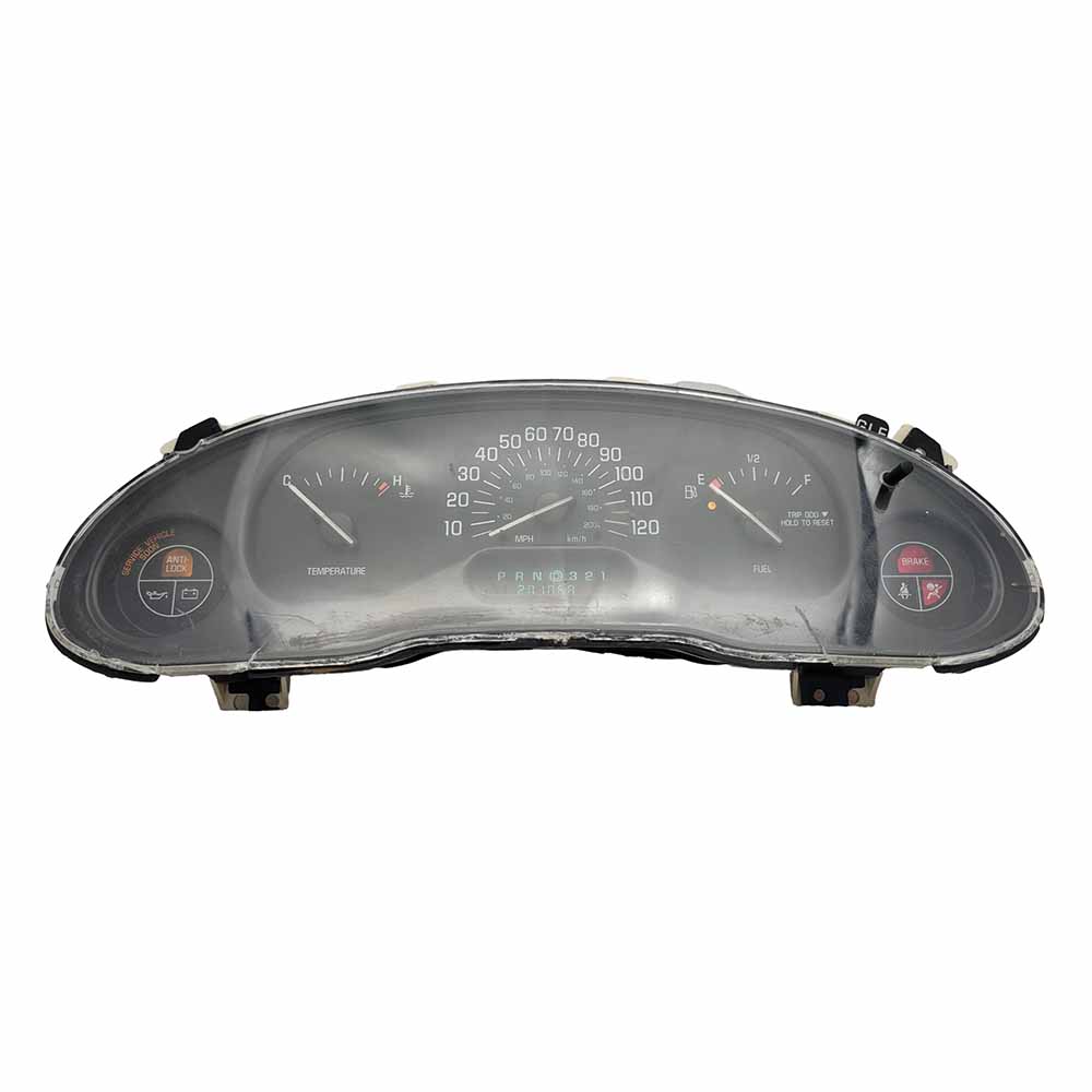 1999-2005 BUICK CENTURY USED INSTRUMENT CLUSTER PART #10341488 6J B31 281 front1999 2005 BUICK CENTURY Instrument Cluster