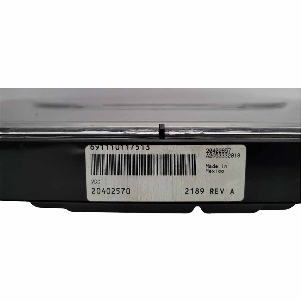 2007 MACK  USED INSTRUMENT CLUSTER PART #20402570