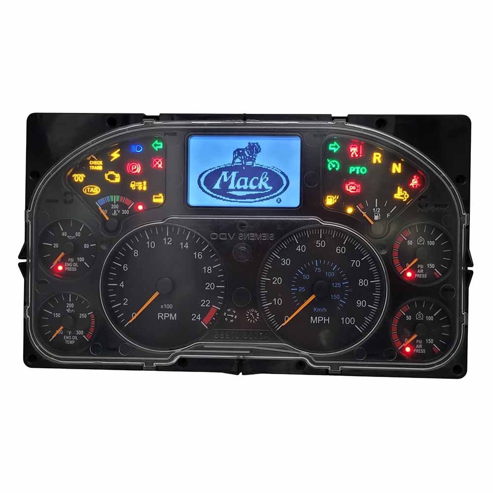 2007 MACK USED INSTRUMENT CLUSTER PART #20402570 6J B34 325 frontyear Mack model Instrument Cluster