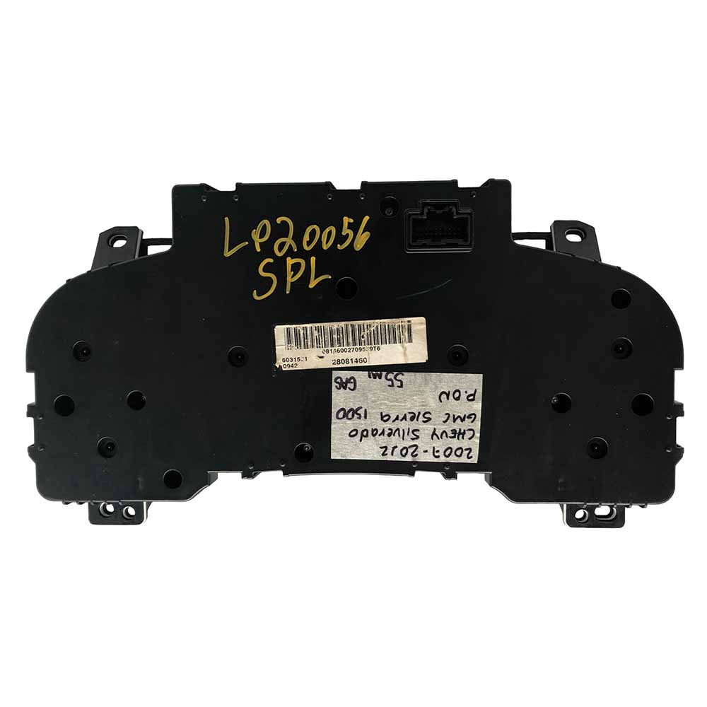 2007-2012 CHEVY SILVERADO USED INSTRUMENT CLUSTER PART #28081460