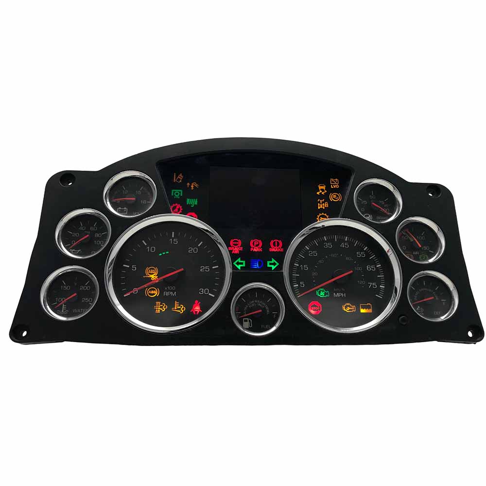 2012-2018 KENWORTH T680 USED INSTRUMENT CLUSTER PART #Q43113331103 6J B36 366 front2012 2018 Kenworth T680 Instrument Cluster