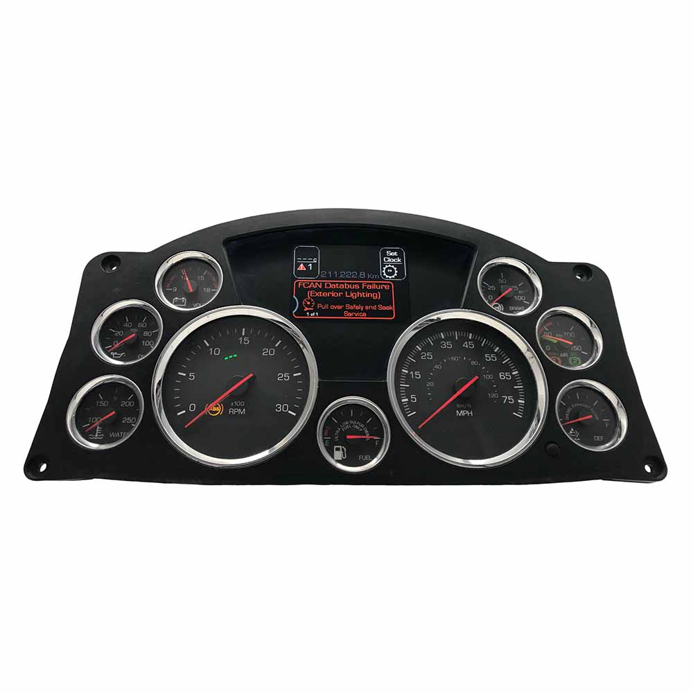 2012-2018 KENWORTH T680 USED INSTRUMENT CLUSTER PART #Q43113331106 6J B36 367 front2012 2018 Kenworth T680 Instrument Cluster