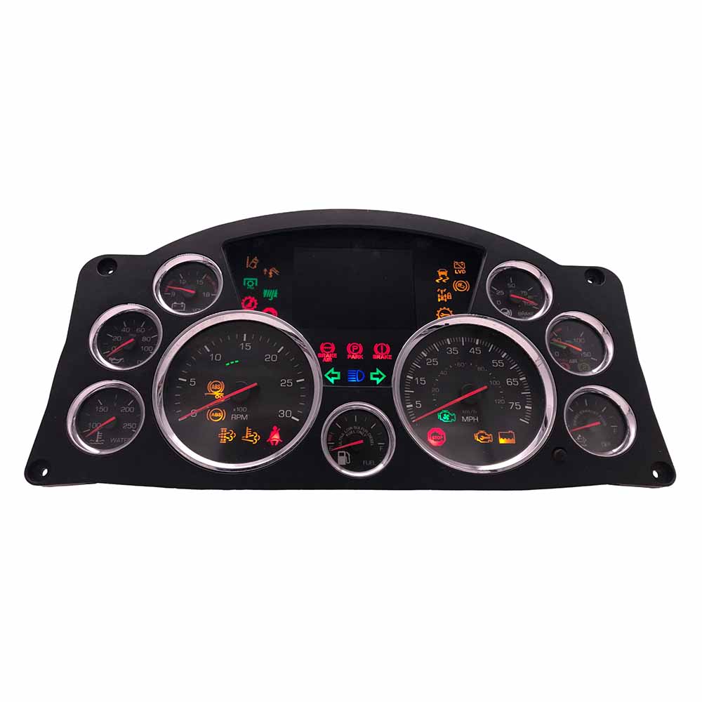 2012-2018 KENWORTH T680 USED INSTRUMENT CLUSTER PART #Q43113331103 6J B37 370 front2012 2018 Kenworth T680 Instrument Cluster