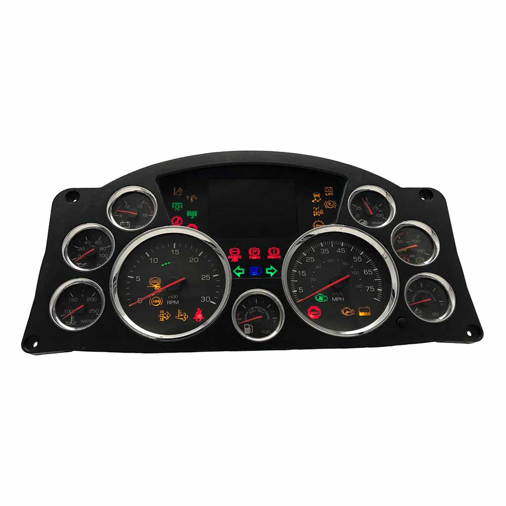 2012-2018 KENWORTH T680 USED INSTRUMENT CLUSTER PART #Q43113331104 6J B37 372 front2012 2018 Kenworth T680 Instrument Cluster