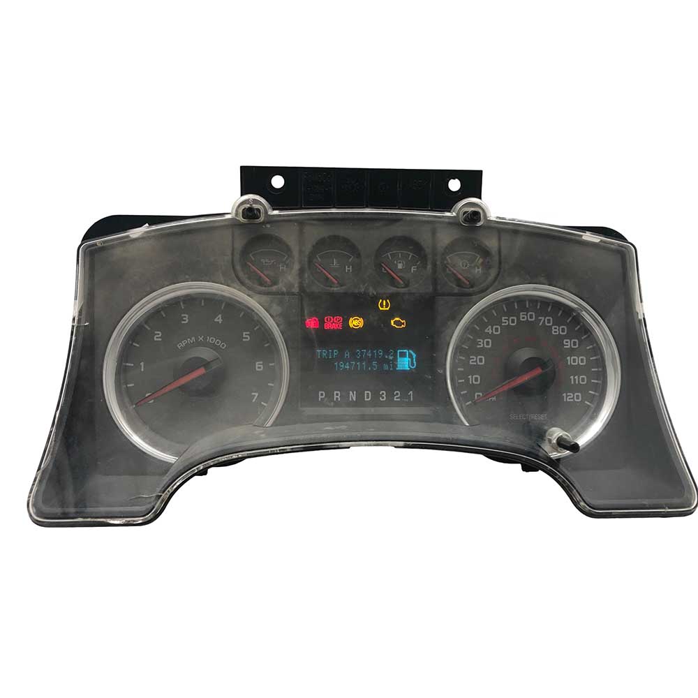 2009-2010 FORD F150 USED INSTRUMENT CLUSTER PART #AL3410849VG 6J B37 378 ford2009 2010 Ford F150 Instrument Cluster